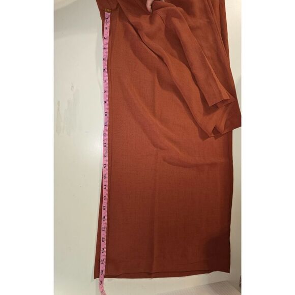NWT PRETTYGARDEN Spaghetti Strap Wide Leg Crop Jumpsuit Brick Color Size XL - Picture 12 of 13
